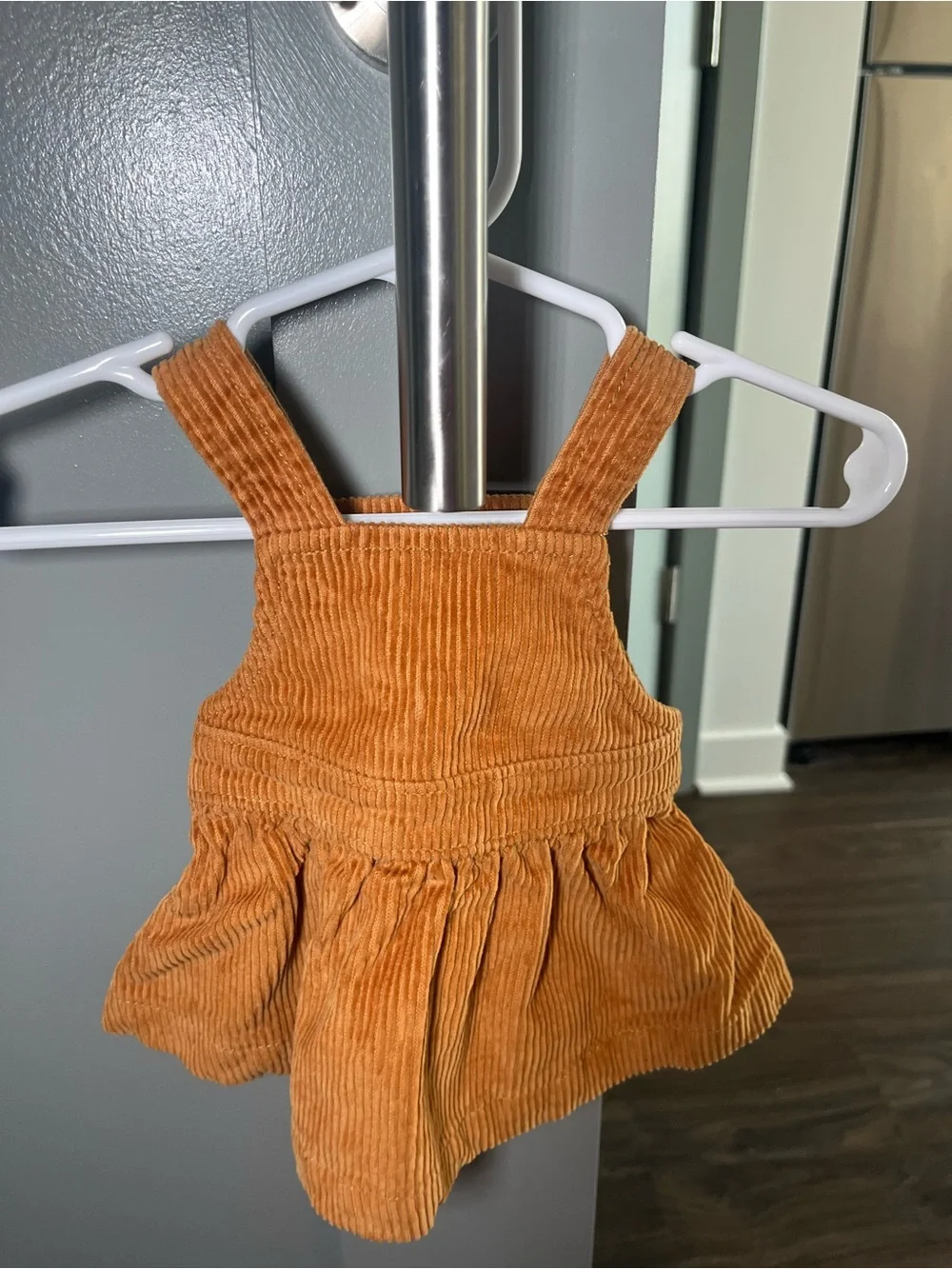 Carter's Rust Orange Corduroy Overall Dress